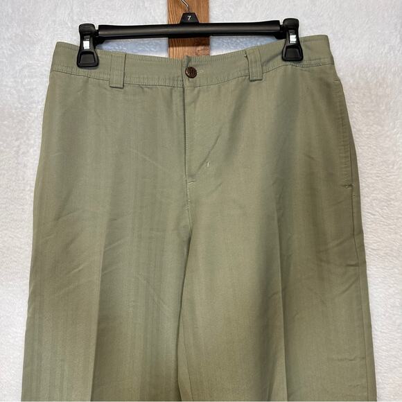 Vintage Caribbean Joe Olive‎ Green Mid Rise Straight Leg Pants Size 8 - Picture 2 of 9